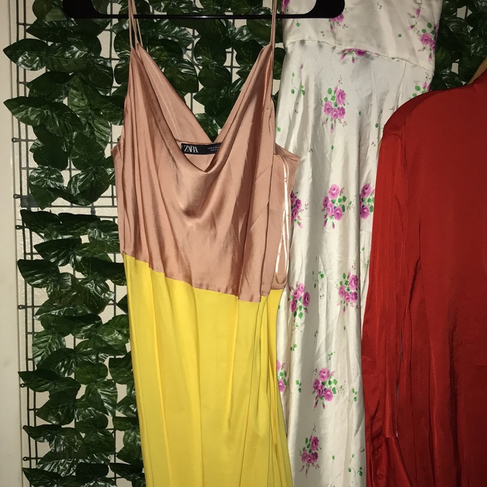 Zara Color Block Slip Dress - Picture 8 of 10